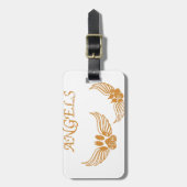 Onderdrukkende Angel Pet Paws Bagagelabel (Voorkant verticaal)