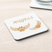 Onderdrukkende Angel Pet Paws Bier Onderzetter (Linkerzijde)