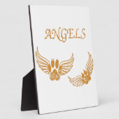 Onderdrukkende Angel Pet Paws Fotoplaat (Zijkant)