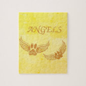 Onderdrukkende Angel Pet Paws Legpuzzel (Verticaal)