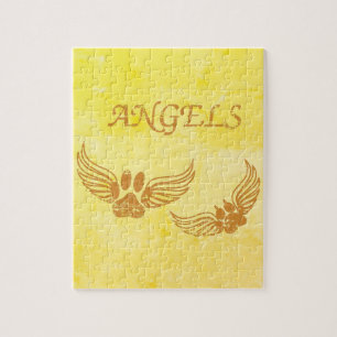 Onderdrukkende Angel Pet Paws Legpuzzel