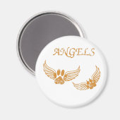 Onderdrukkende Angel Pet Paws Magneet (Voorkant / Achterkant)