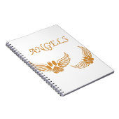 Onderdrukkende Angel Pet Paws Notitieboek (Rechterzijde)