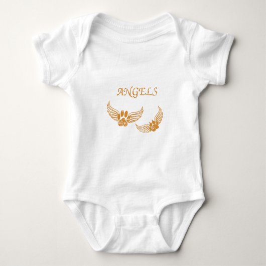 Onderdrukkende Angel Pet Paws Romper (Voorkant)