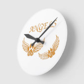 Onderdrukkende Angel Pet Paws Ronde Klok (Hoek)