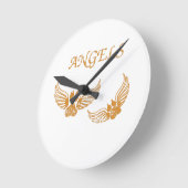 Onderdrukkende Angel Pet Paws Ronde Klok (Hoek)