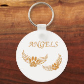 Onderdrukkende Angel Pet Paws Sleutelhanger (Voorkant)