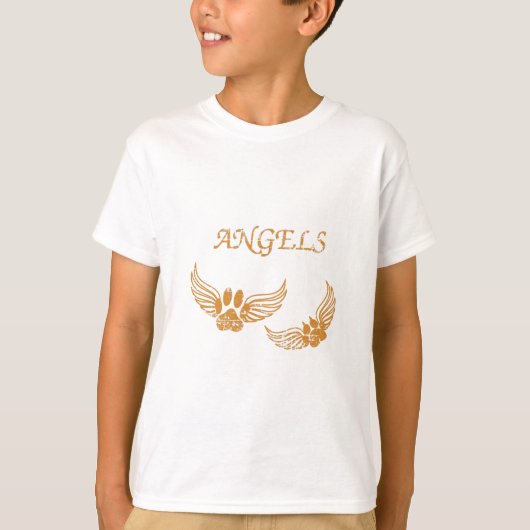 Onderdrukkende Angel Pet Paws T-shirt (Voorkant)