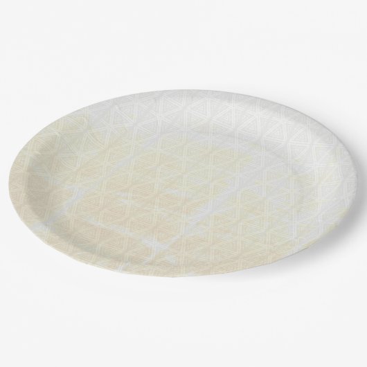 Onderdrukkende witte driehoeken Borden van volledi Papieren Bordje (Gekanteld)