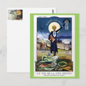 Onderdrukking van Absinthe Briefkaart (Voorkant / Achterkant)