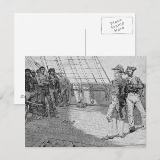 Onderdrukking van Amerikaanse zeelieden Briefkaart (Voorkant / Achterkant)