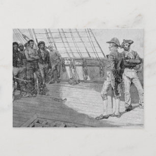 Onderdrukking van Amerikaanse zeelieden Briefkaart