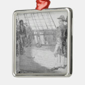 Onderdrukking van Amerikaanse zeelieden Metalen Ornament (Links)