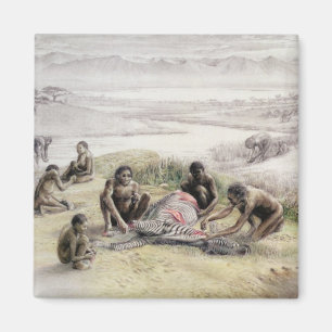 Onderdrukking van een kamp bezet door Homo habilis Magneet