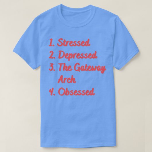 Onderdrukt de gateway boog geobsedeerd t-shirt (Design voorkant)