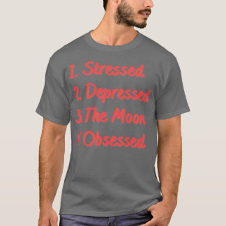 Onderdrukt de maan geobsedeerd t-shirt
