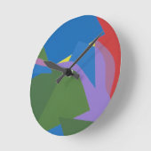 Onderdrukte Abstracte Compositie Ronde Klok (Hoek)