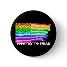 Onderdrukte Amerikaanse vlag - regenboog - Draag