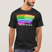 Onderdrukte Amerikaanse vlag - regenboog - Draag T-shirt (Voorkant)