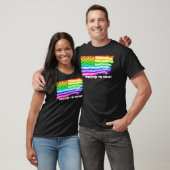 Onderdrukte Amerikaanse vlag - regenboog - Draag T-shirt (Unisex)