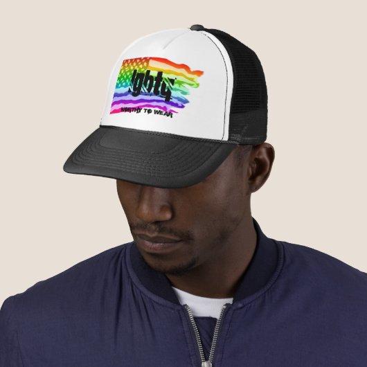 Onderdrukte Amerikaanse vlag regenboog - LGBTQ - d Trucker Pet (In situ)