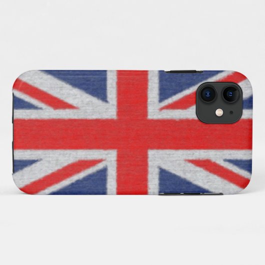 Onderdrukte Britse vlag iPhone 5 Hoesje (Achterkant (horizontaal))
