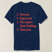 Onderdrukte het Empire State Building T-shirt (Design voorkant)