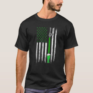 Onderdrukte Ierse vlag Beer St Patrick's D T-shirt