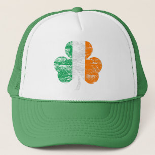 Onderdrukte Ierse vlag Shamrock Trucker Hat Pet