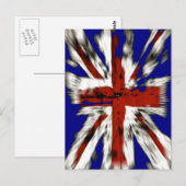 Onderdrukte Jack van de Britse Unie Briefkaart (Voorkant / Achterkant)
