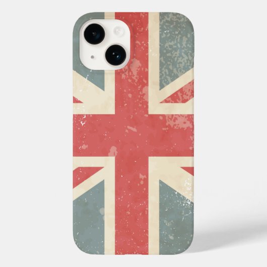 Onderdrukte Jack van de Britse Unie Case-Mate iPhone Case (Achterkant)