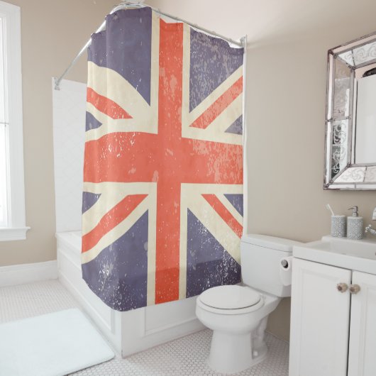 Onderdrukte Jack van de Britse Unie Douchegordijn (In situ)