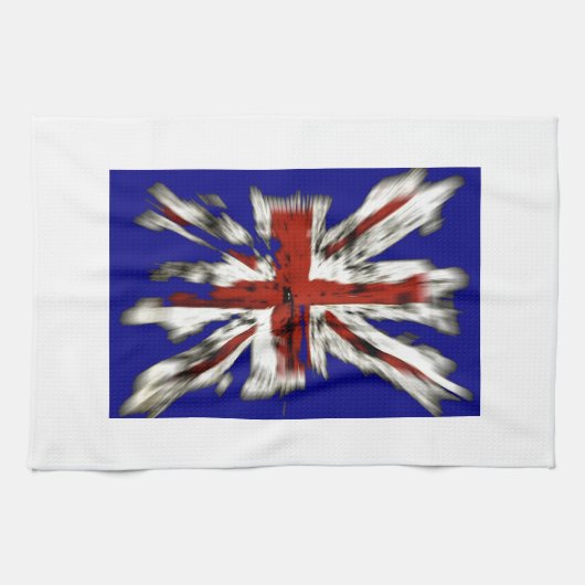 Onderdrukte Jack van de Britse Unie Theedoek (Horizontaal)