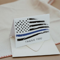 Onderdrukte politie van de Waterverf Thin Blue Lin