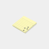 Onderdrukte tandwielsporen, voorzien van 3x3 post-it® notes (Schuin)