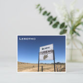 ondereng dinosaur voetafdrukken briefkaart (Staand voorkant)