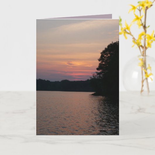 ondergaande zon kaart (Gele Bloem)