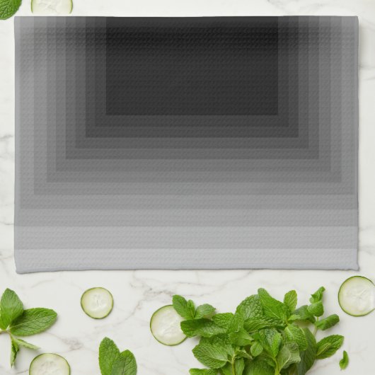 Ondergedompeld in grijs modern kunstontwerp cricke theedoek (Gevouwen)