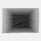 Ondergedompeld in grijs modern kunstontwerp cricke theedoek (Horizontaal)