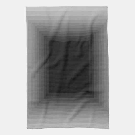 Ondergedompeld in grijs modern kunstontwerp cricke theedoek (Verticaal)