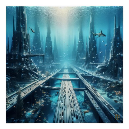 ondergedompelde samenleving perfect poster (Voorkant)