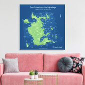 Ondergedompelde straten van San Francisco-24 "x24" Canvas Afdruk (Insitu (Woonkamer))