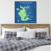 Ondergedompelde straten van San Francisco-24 "x24" Canvas Afdruk (Insitu (Slaapkamer))