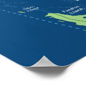 Ondergedompelde straten van San Francisco 24x24 20 Poster (Hoek)