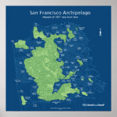 Ondergedompelde straten van San Francisco 24x24 20 Poster (Voorkant)