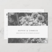 Ondergenoemd Briefkaart van Elegance Wedding RSVP (Voorkant / Achterkant)