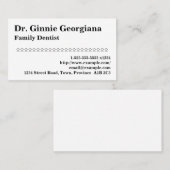 Ondergenoemd Visitekaartje voor familiedentist (Voorkant / Achterkant)