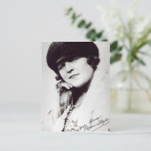 Ondergetekende foto van Marie Lloyd Briefkaart (Staand voorkant)