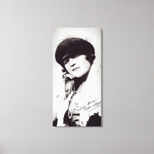 Ondergetekende foto van Marie Lloyd Canvas Afdruk (Voorkant)