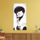 Ondergetekende foto van Marie Lloyd Canvas Afdruk (Insitu (Woonkamer))